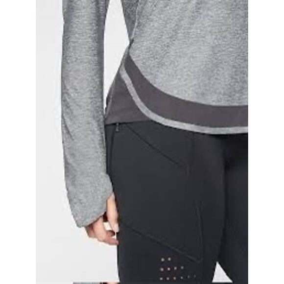 Athleta Cadence Heather Long Sleeve Top Women’s Size Small - Picture 3 of 11